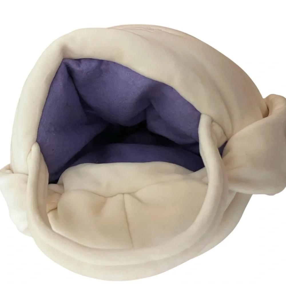 Squishmallows Bunny Plush Easter Basket Tote Cream Lavender Soft Handle